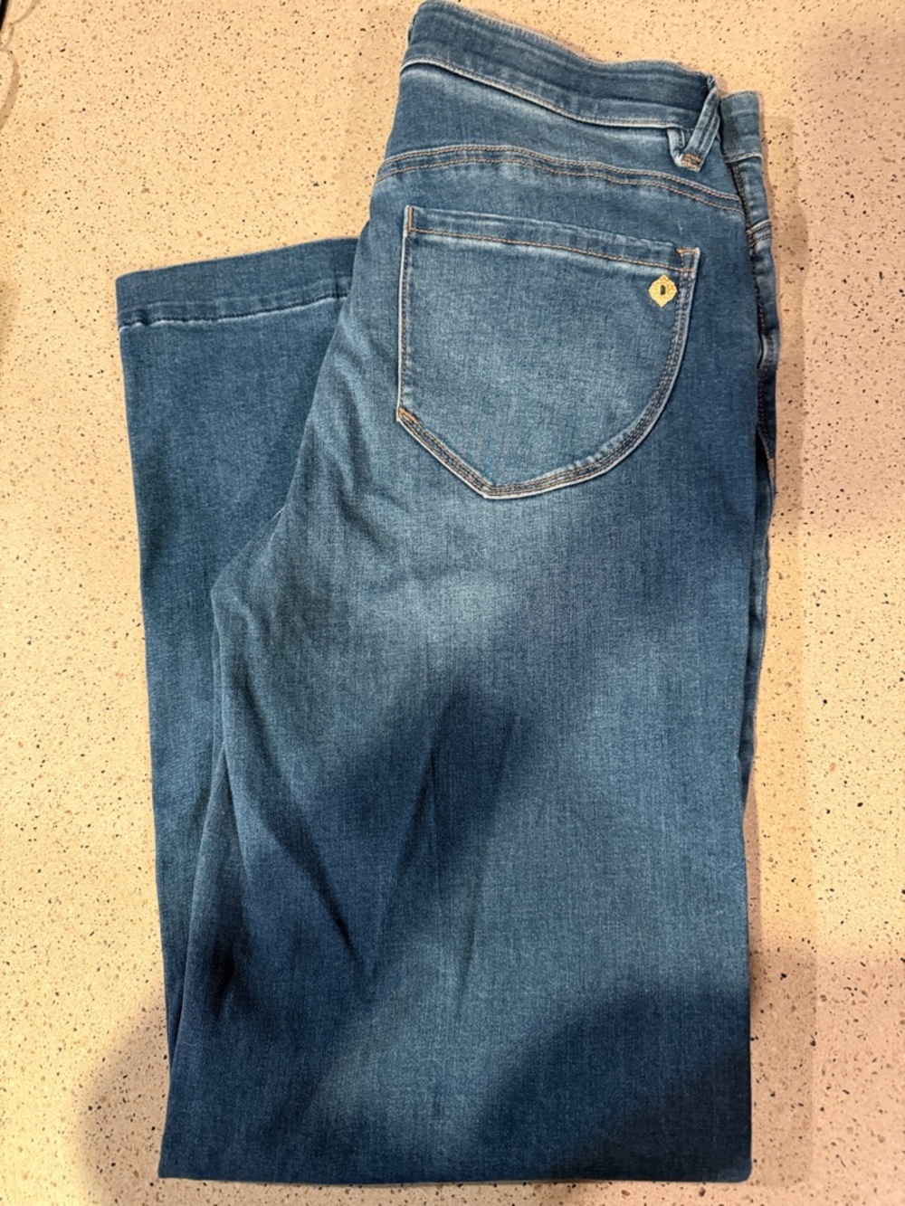 Democracy Straight-Leg Midwash Blue Jeans